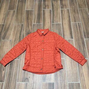 Woolrich quilted womens firefly orange light jacket